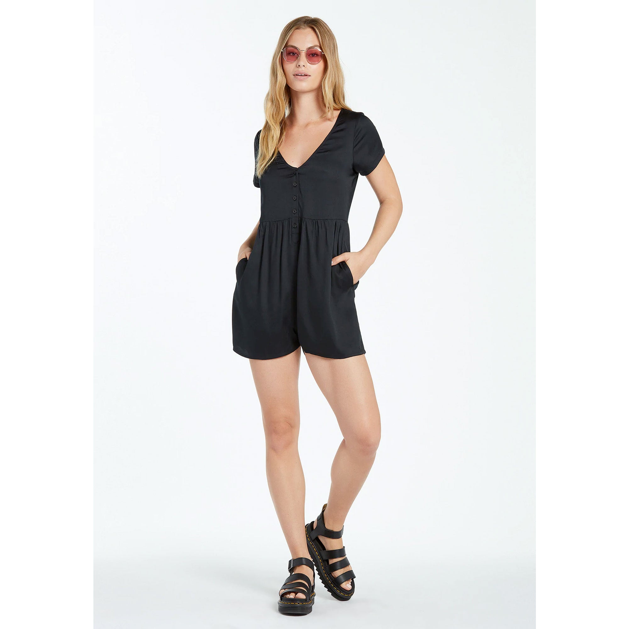 Volcom Happy Clouds Women's Romper - Black