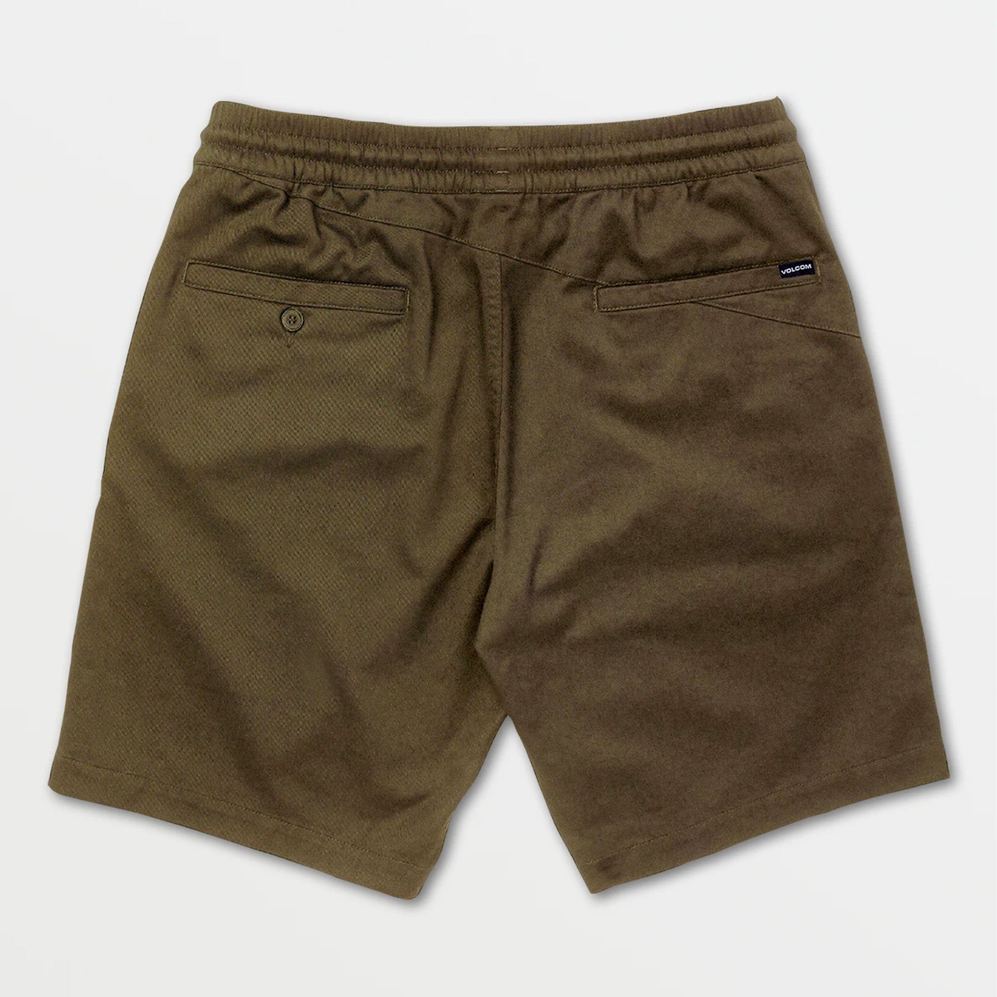 Volcom Frickin Elastic Waist 19" Men's Walkshorts - Brown