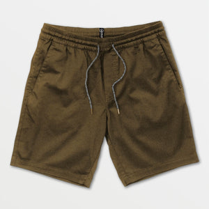 Volcom Frickin Elastic Waist 19" Men's Walkshorts - Brown