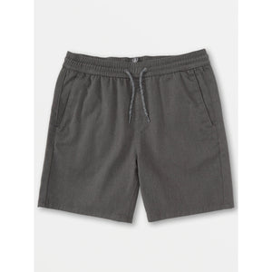 Volcom Frickin Elastic 15" Youth Boy's Walkshorts - Charcoal