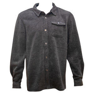 Surf Station Walton Men's L/S Button Down Sweater - Charcoal