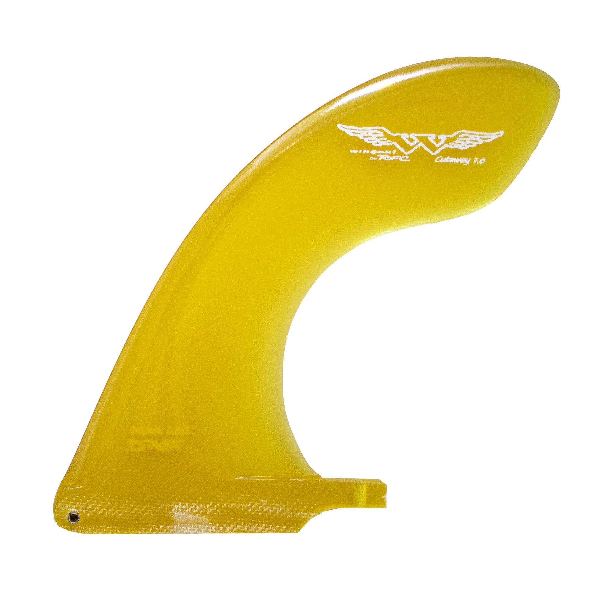 Rainbow Fin Co. Wingnut Cutaway 7" Longboard Surfboard Fin