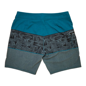 Surf Station Zoom Men's Boardshorts - Blue/Grey