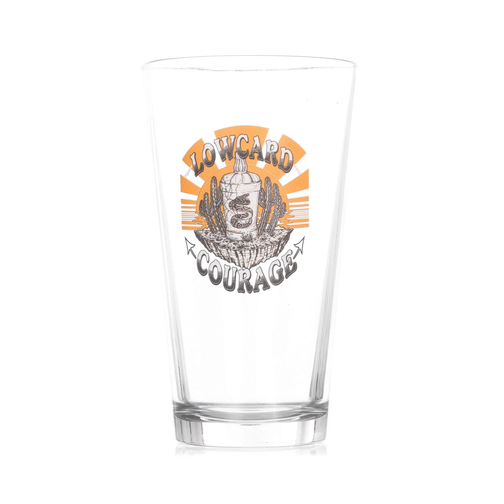 Lowcard Courage Pint Glass