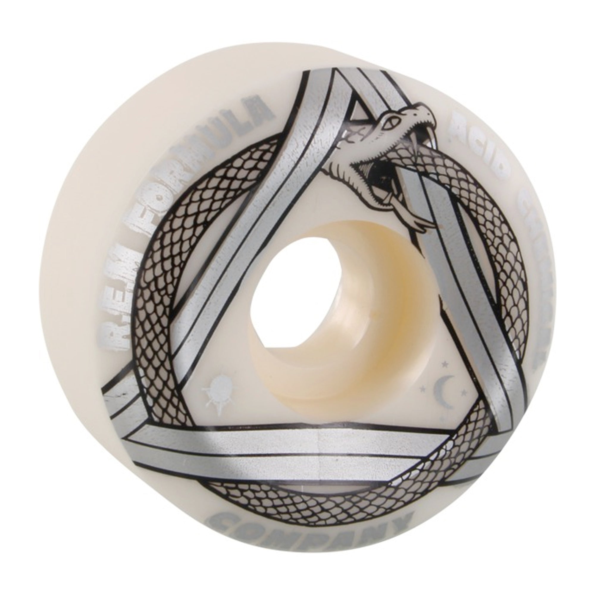 Acid REM Serpent Sidecut 56mm 101a Skateboard Wheels - Silver