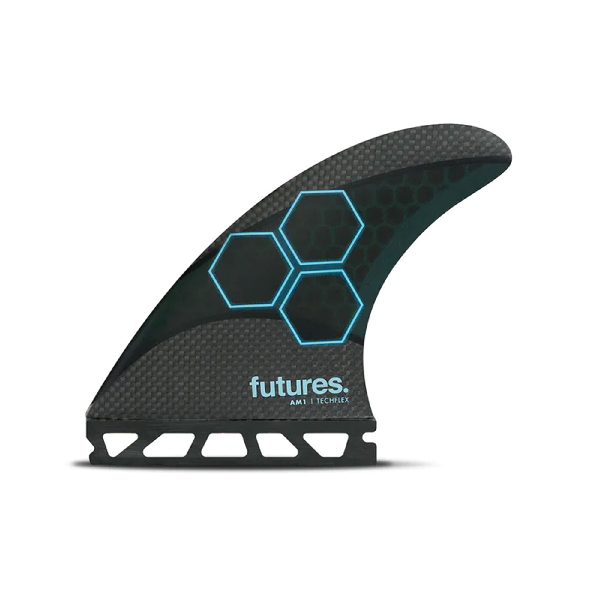 Futures AM1 Techflex Tri Surfboard Fins - Medium/Blue