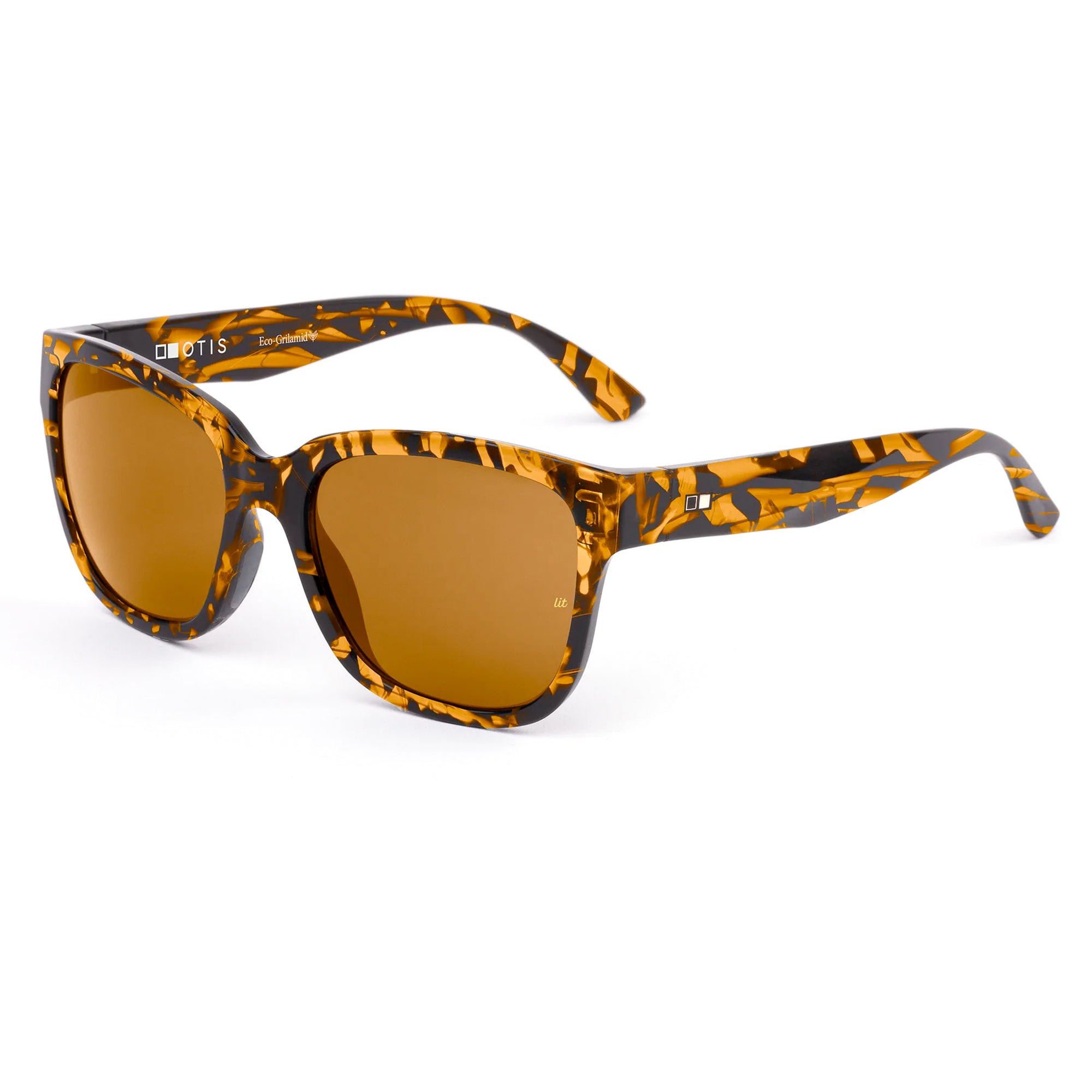 Otis Odyssey Men's Polarized Sunglasses - Amber Lava/LIT Brown Polarized