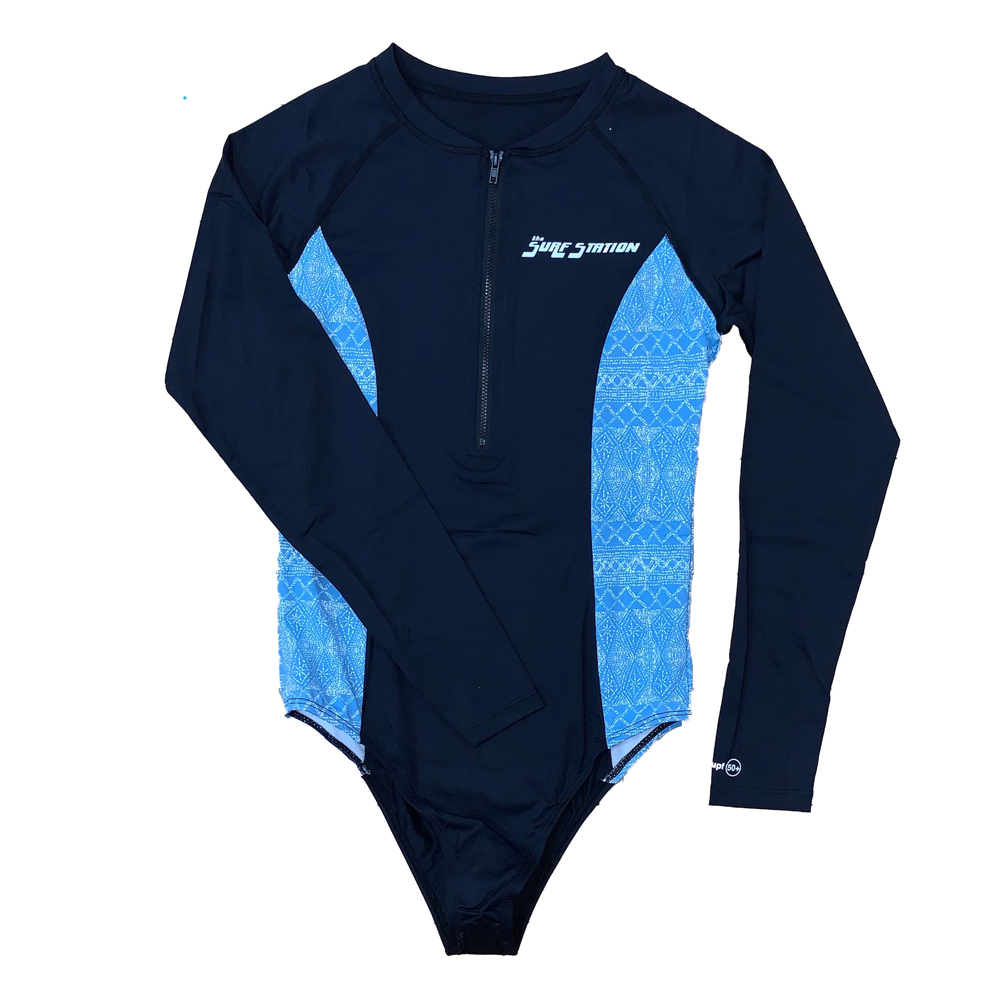 Surf Station Amalfi Team Women's One-Piece L/S Rashguard - Black