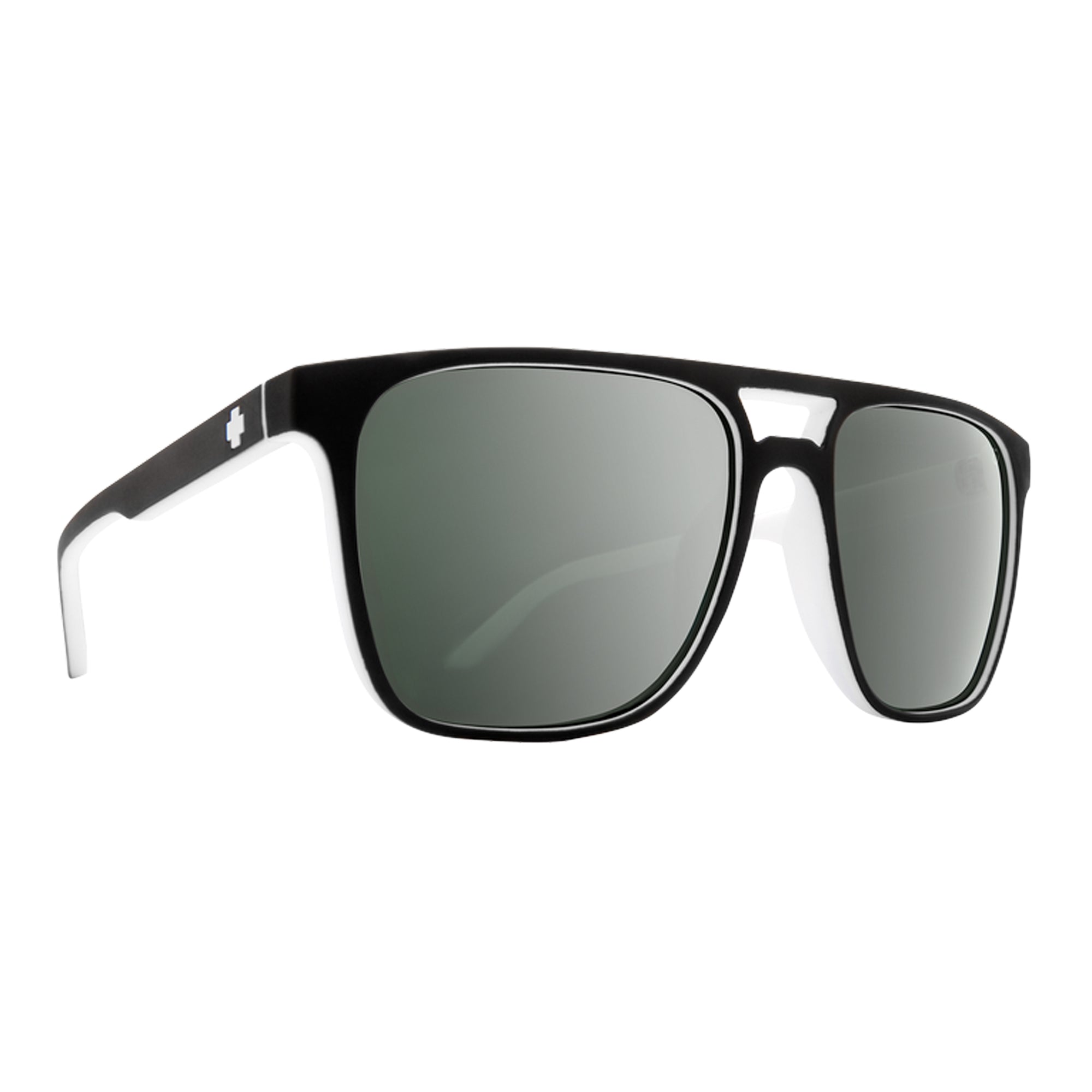 Spy Czar Men's Sunglasses - Whitewall/Happy Grey Green Platinum Spectra