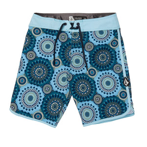 Volcom Mod Barnacle Scallop Youth Boy's Boardshorts - Navy