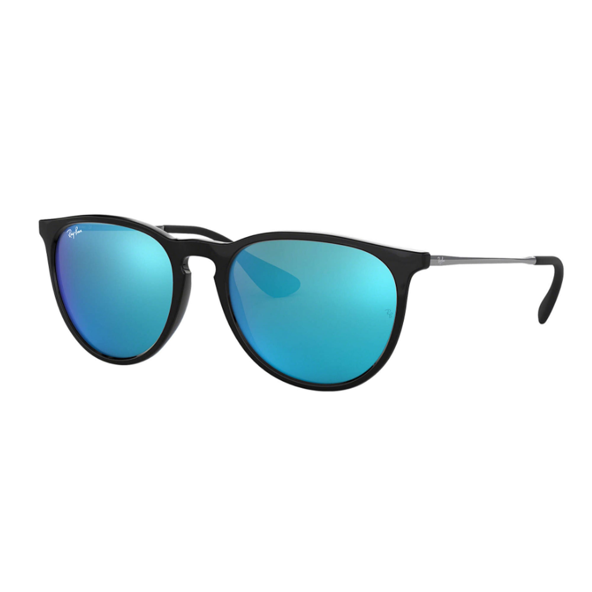 Ray-Ban Erika Women's Sunglasses - Black Frame/Blue Mirror Lens