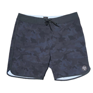 Surf Station Camo Print Men's Boardshorts - Blue Camo