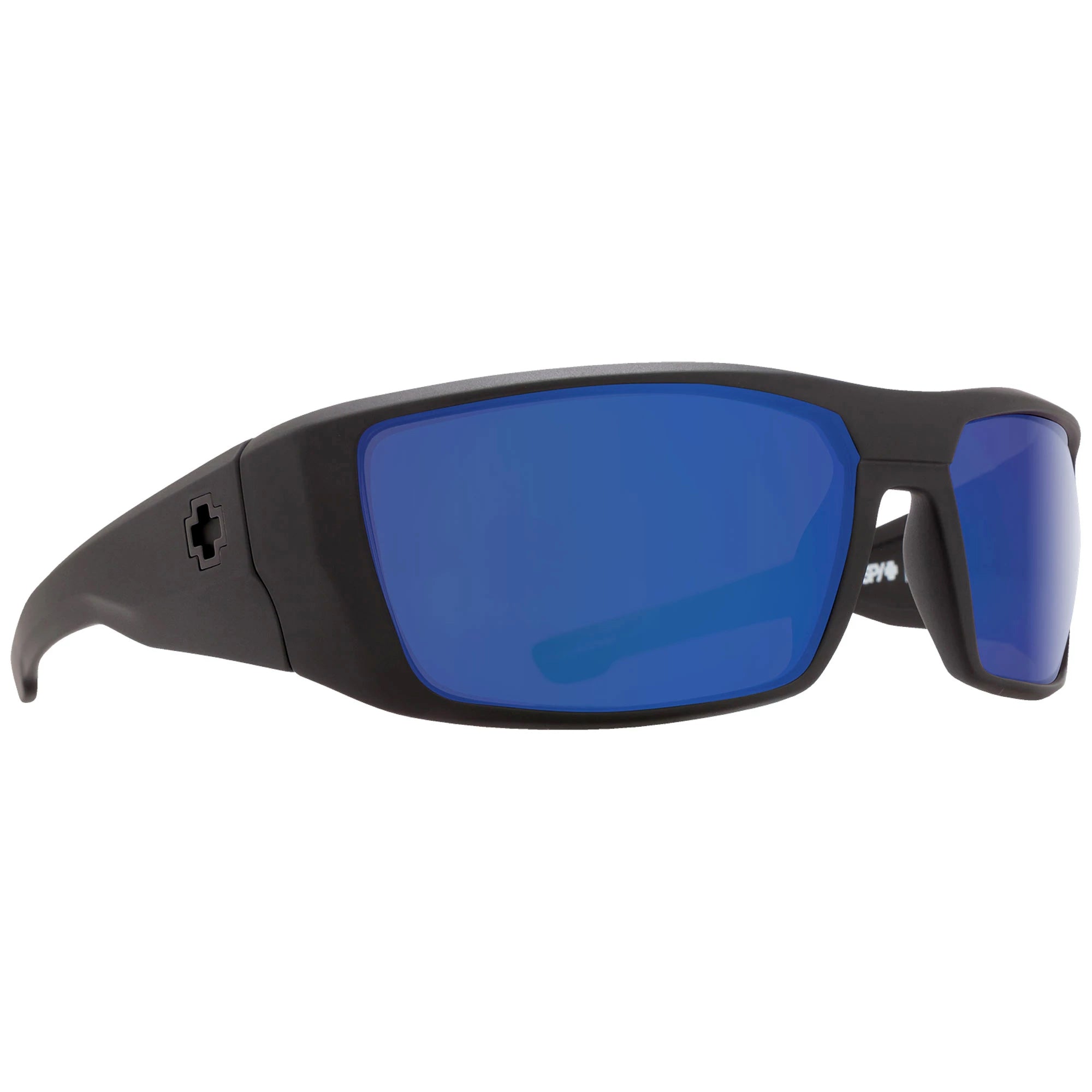 Spy Dirk Men's Sunglasses - Matte Black/HD+ Bronze Blue Spectra Mirror Polarized