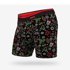 BN3TH Classic Men's Boxer Briefs - Neon Christmas