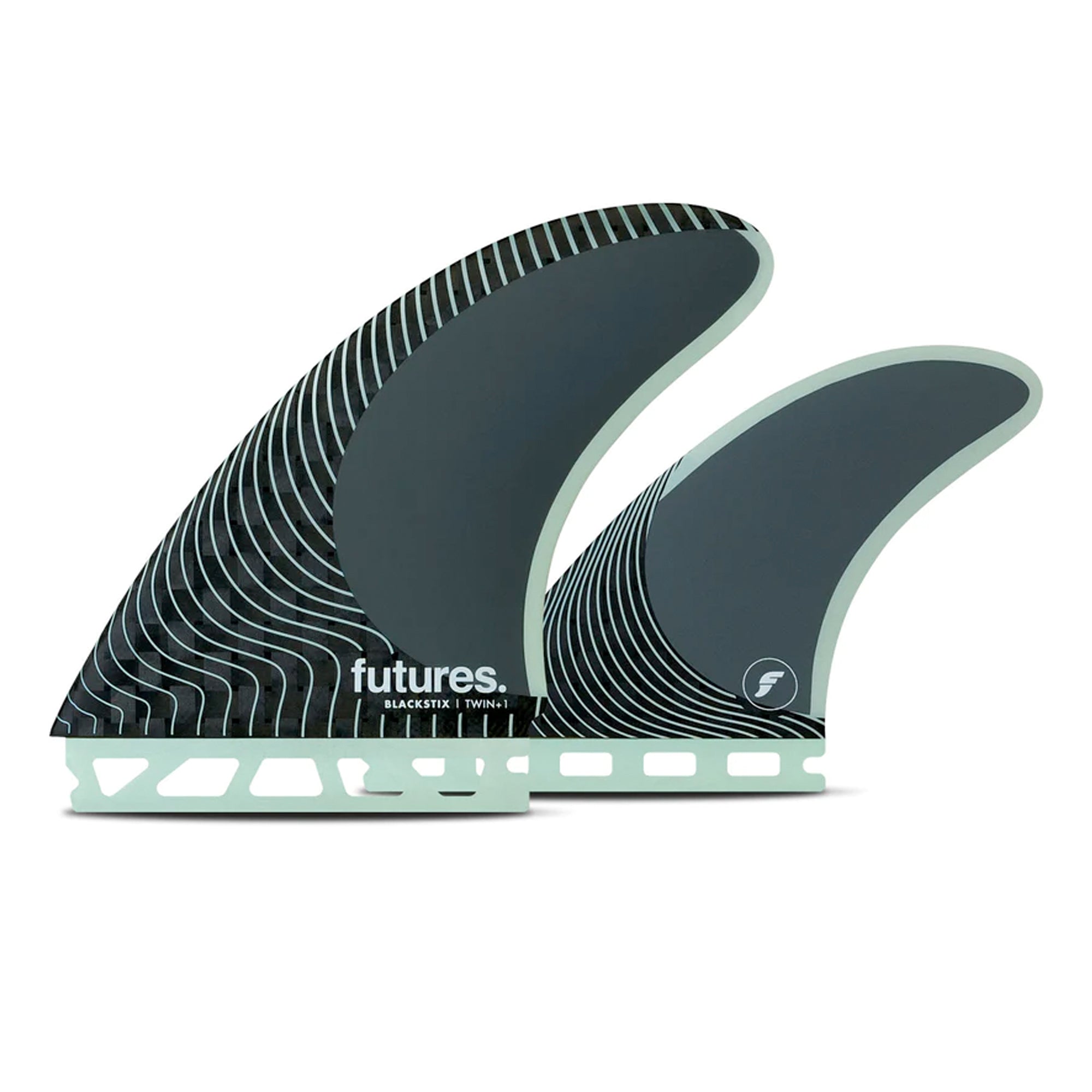 Futures Blackstix 2+1 Surfboard Fins - Frost