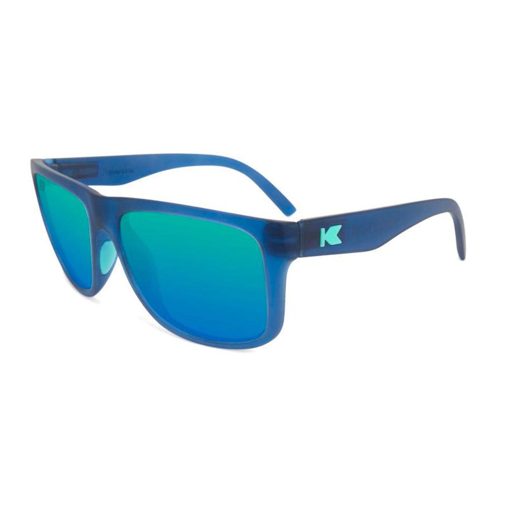 Knockaround Torrey Pines Sport Men's Sunglasses - Rubberized Navy/Mint Polarized