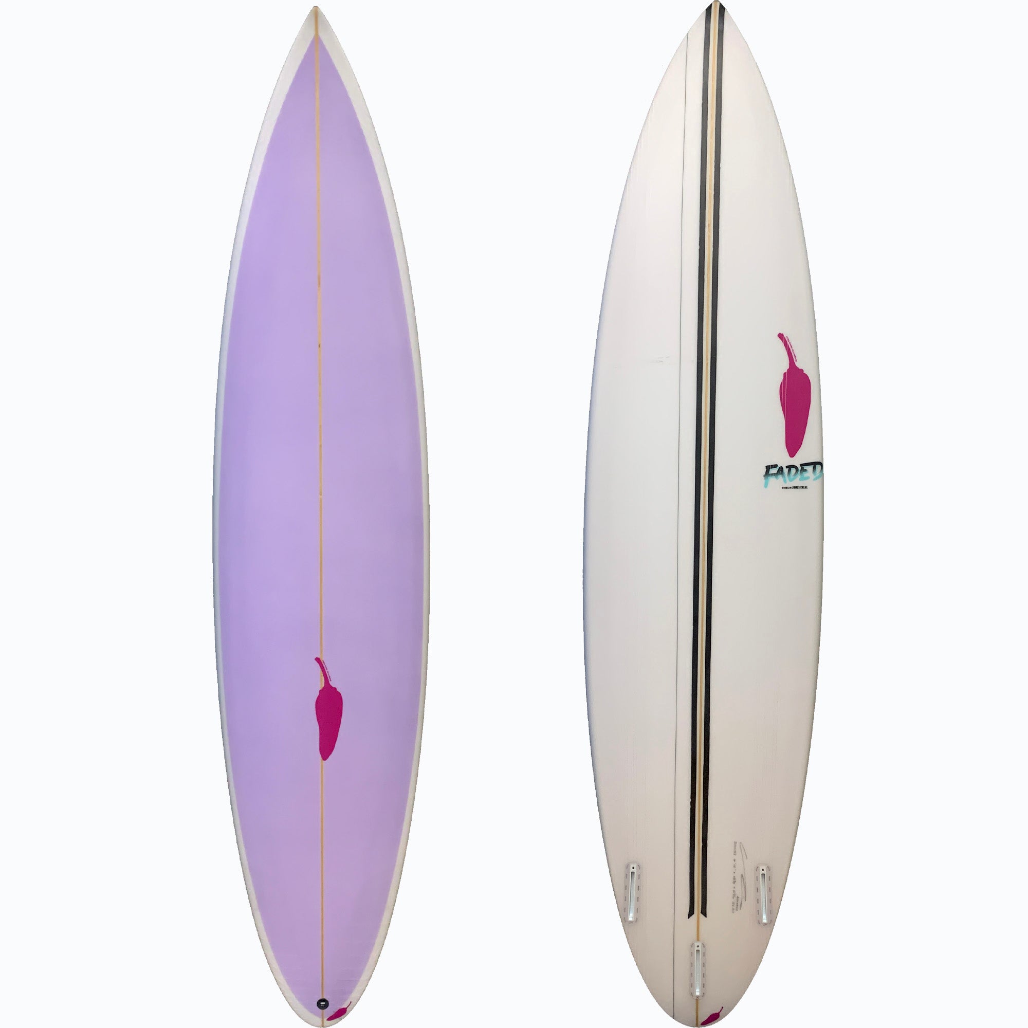 Chilli Faded 6'10 Surfboard - Futures