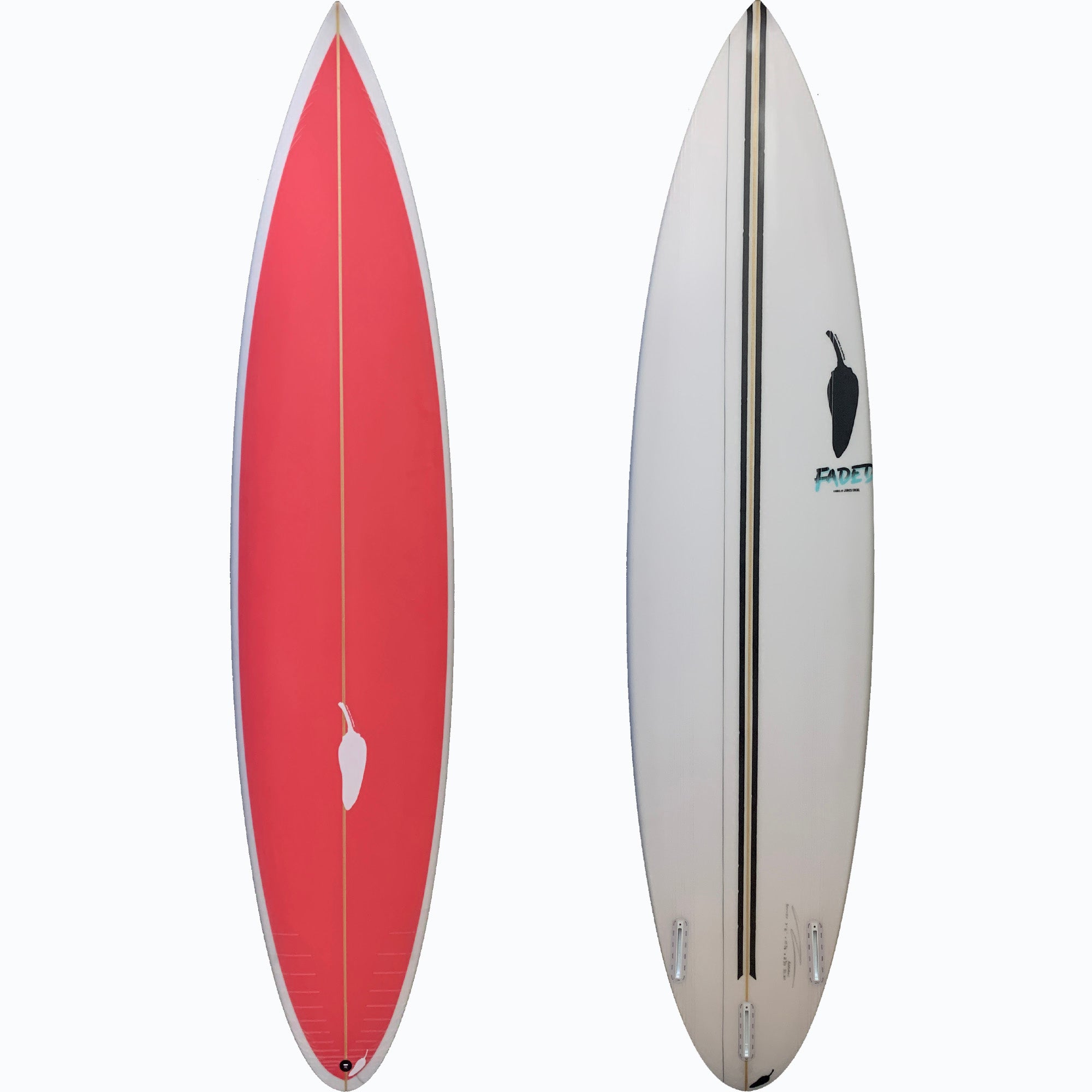 Chilli Faded 7'2 Surfboard - Futures