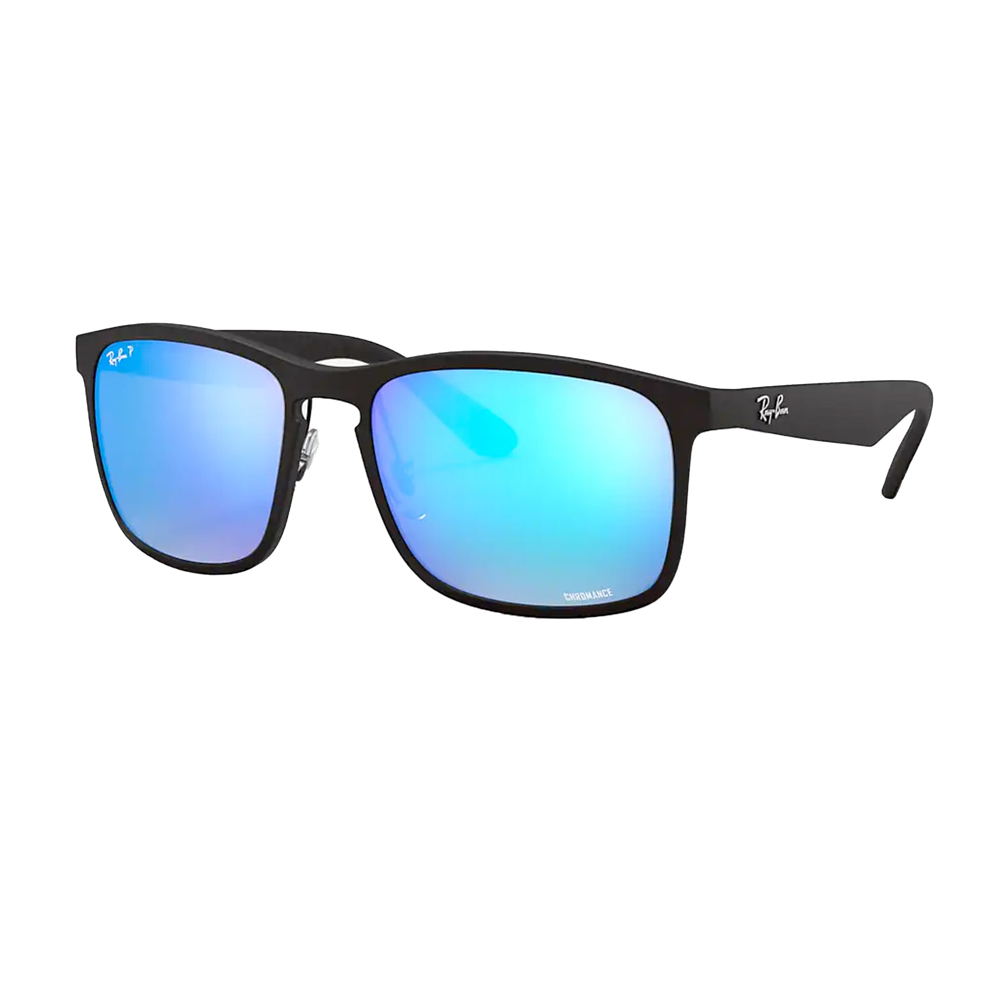 Ray-Ban 0RB4264 Chromance Men's Sunglasses - Matte Black/Green Mirror Blue