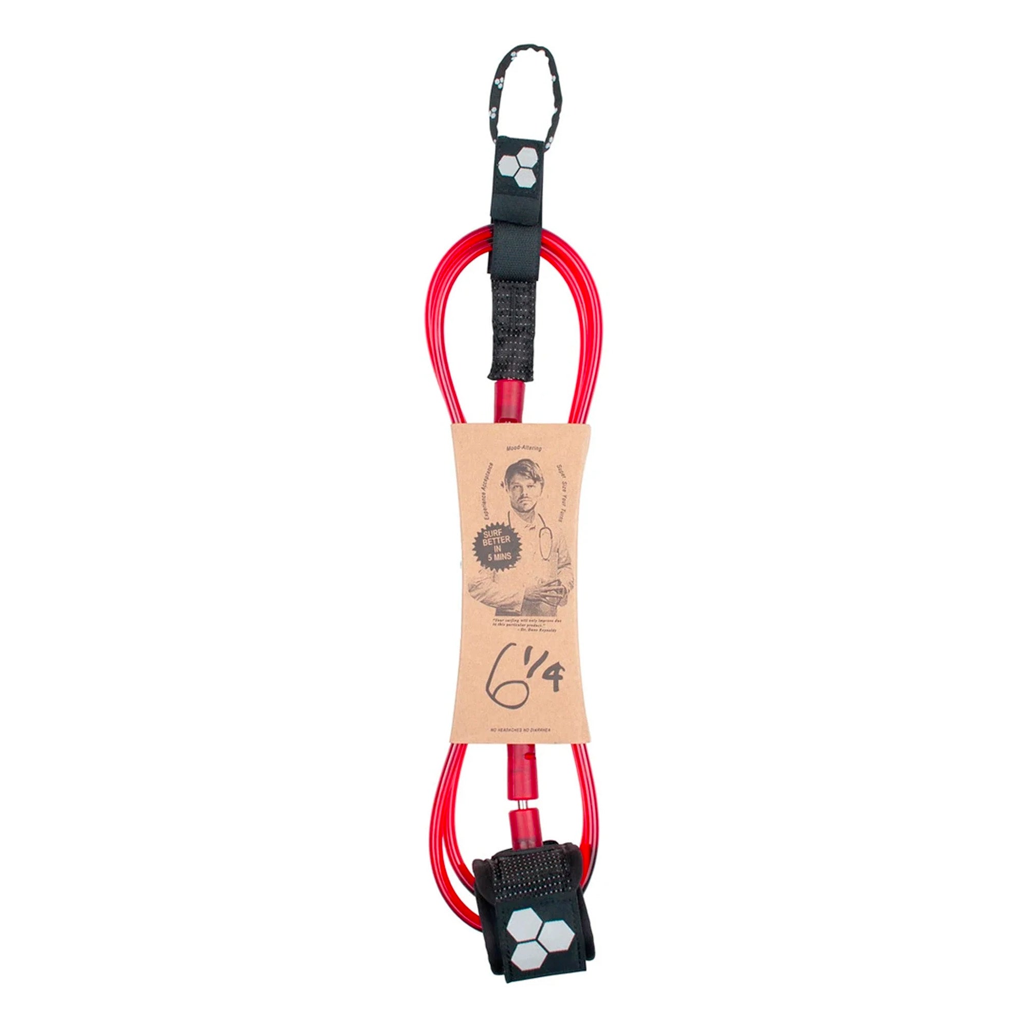 Channel Islands Dane Reynolds 6' Standard Leash - Red