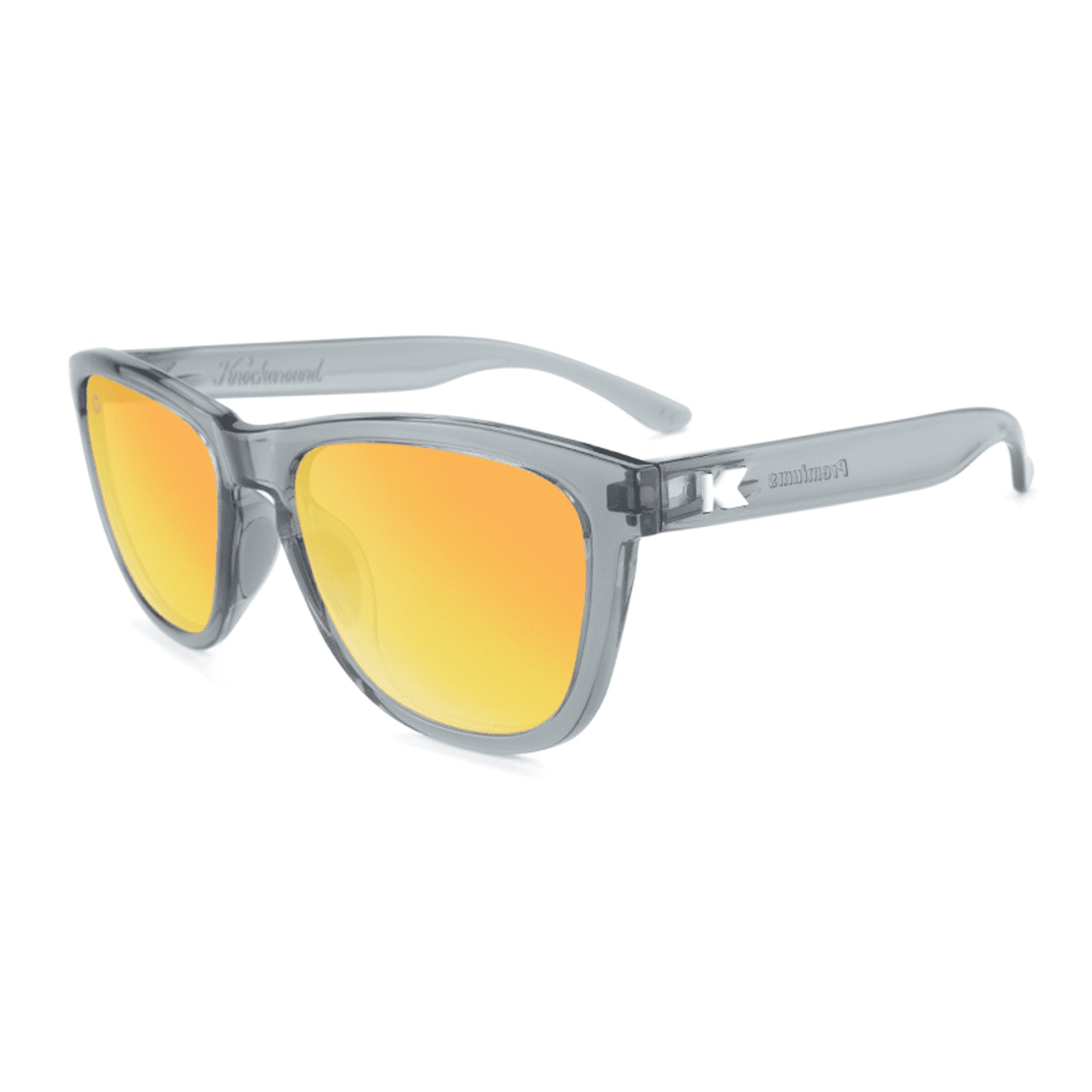 Knockaround Premiums Sport Men's Sunglasses - Clear Grey/Sunset Polarized