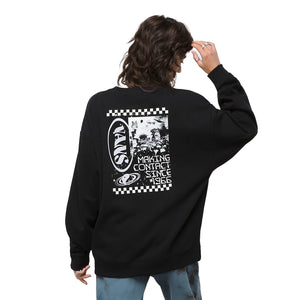 Vans Cosmic Glow Women's Oversized Pullover Sweater - Black