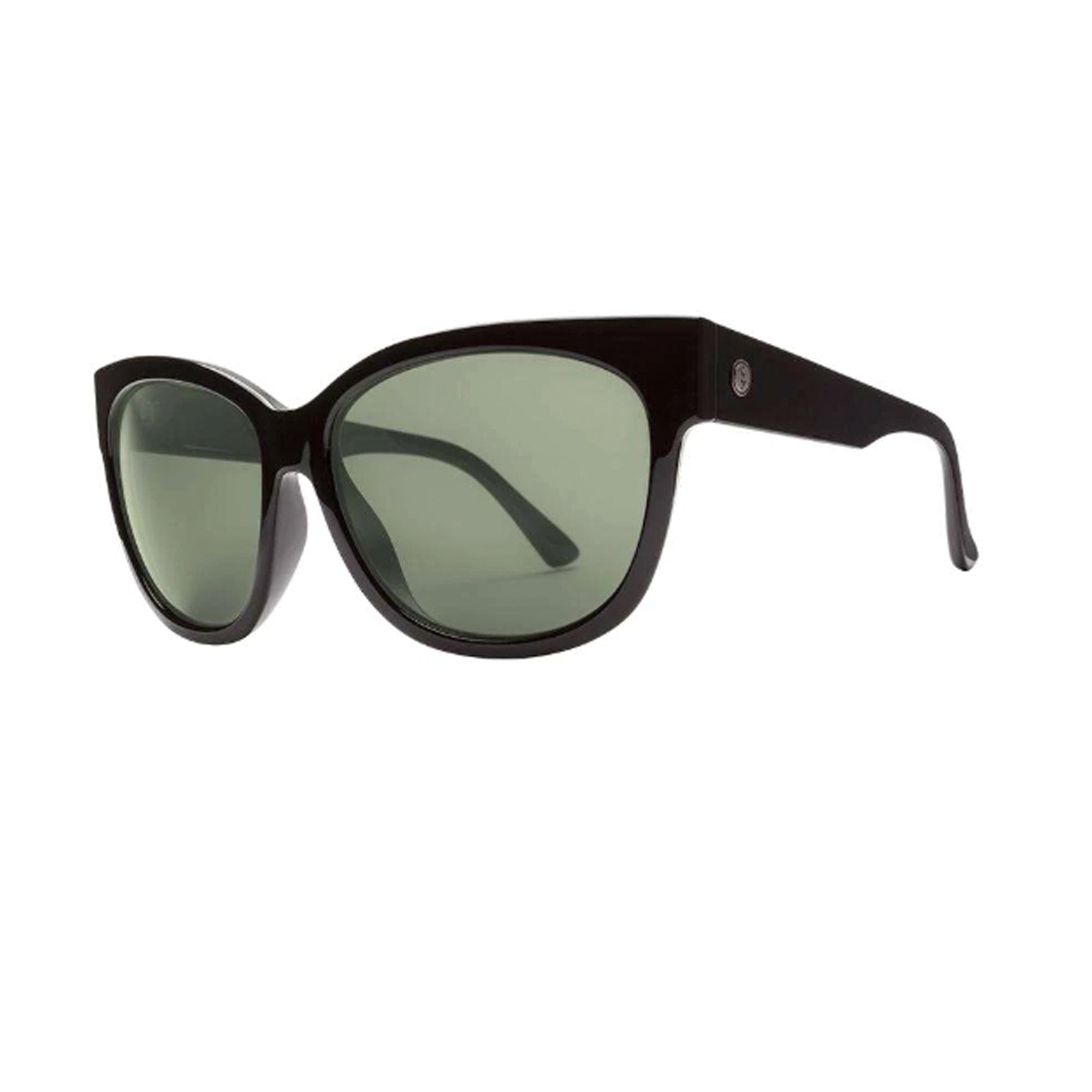 Electric Danger Cat Women's Sunglasses - Gloss Black/Grey Polarized