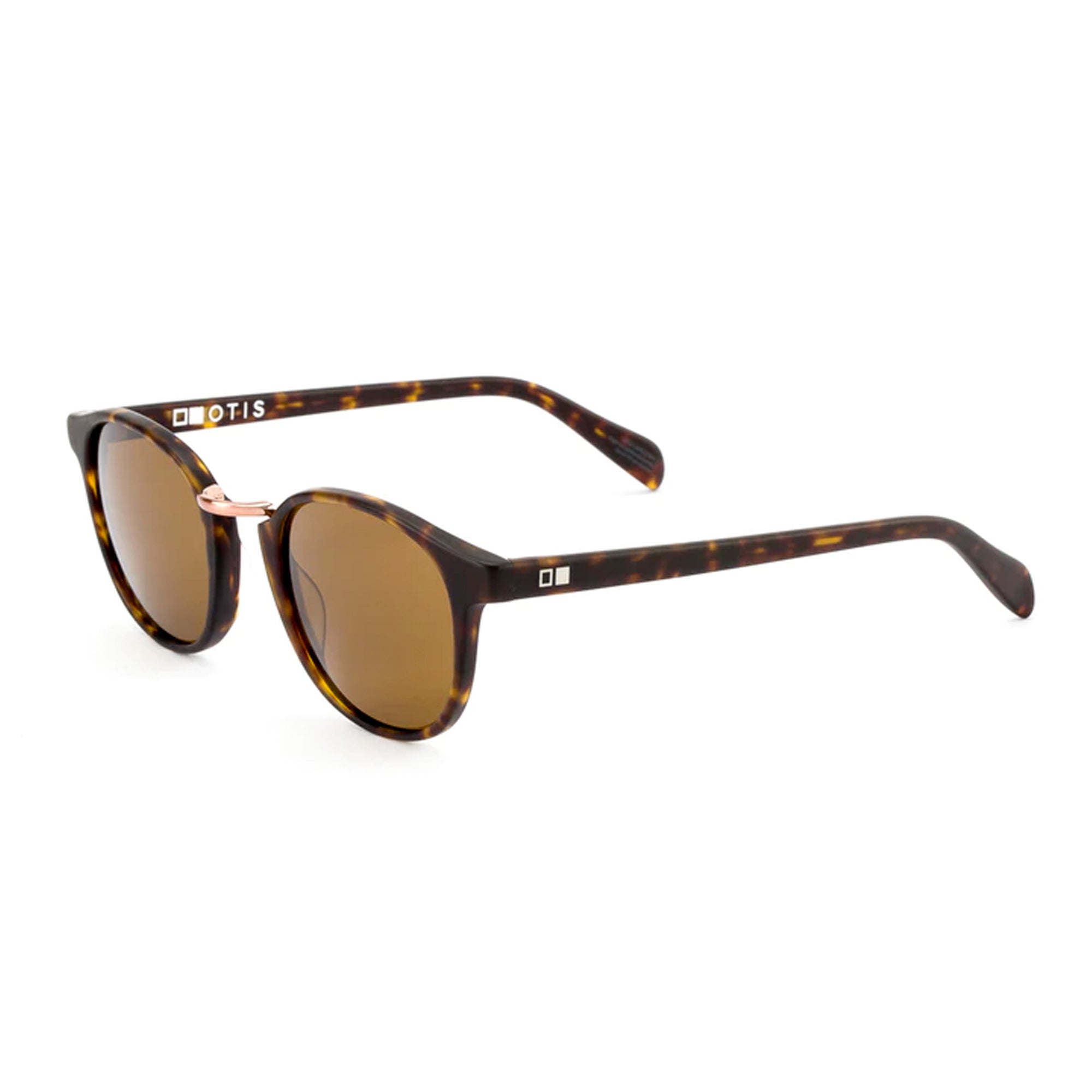 Otis A Day Late Men's Sunglasses - Matte Dark Tortoise/Brown Polarized