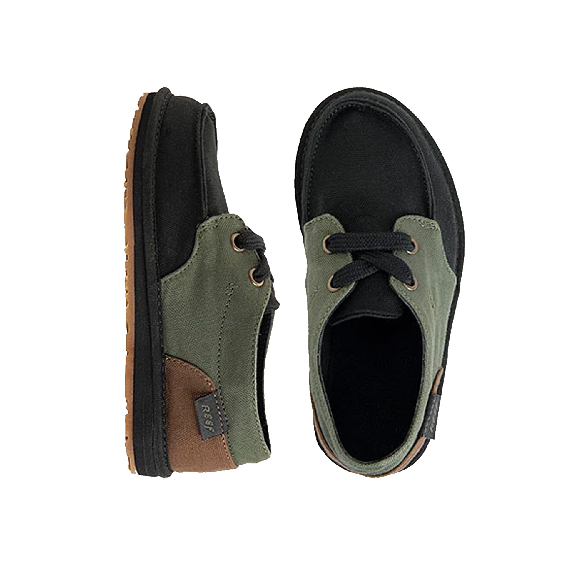 Reef Grom Deckhand 3 Youth Boy's Shoes - Olive