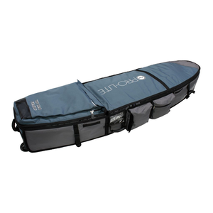 Pro-Lite Wheeled Coffin Triple Shortboard Bag - Blue/Grey