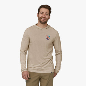 Patagonia Capilene Cool Daily Men's Graphic Hoodie - Tan