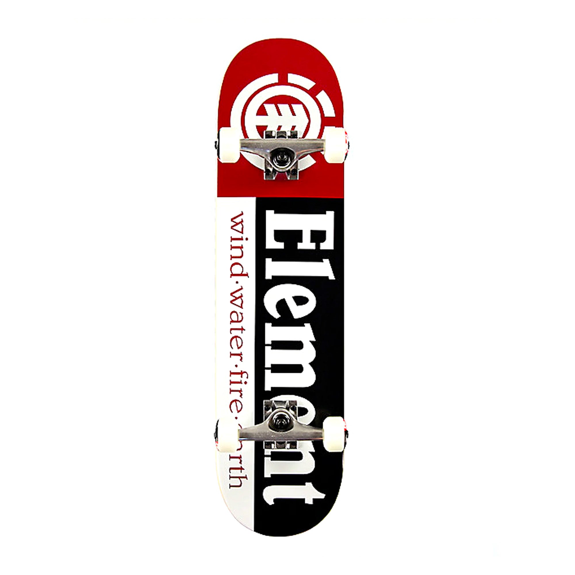 Element Section 7.375" Complete Skateboard - Black/Red