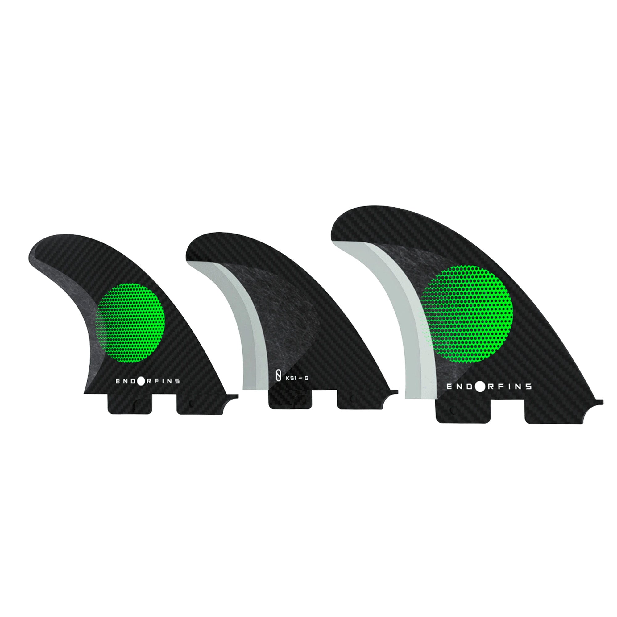 Endorfins Slater KS1 Small Tri Surfboard Fins - FCS II