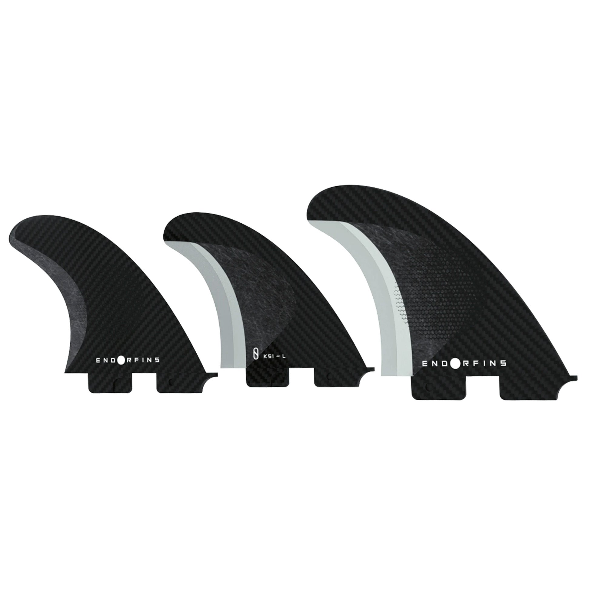 Endorfins Slater KS1 Large Tri Surfboard Fins - FCS II