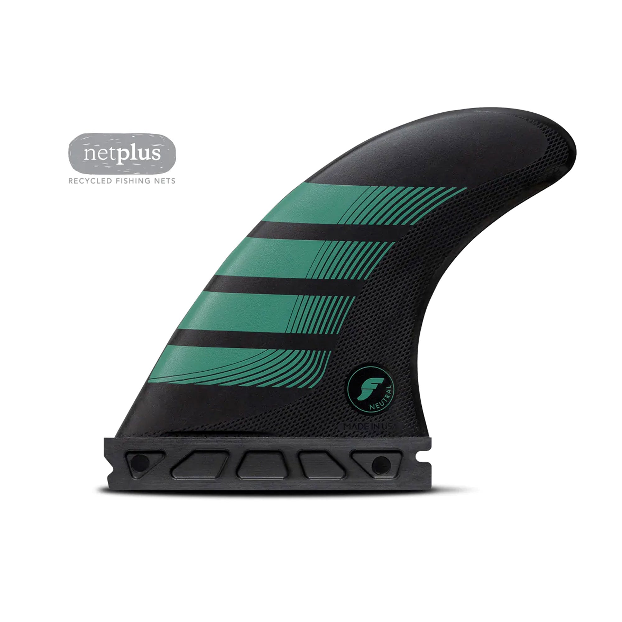 Futures F6 Thruster Alpha Series Tri Surfboard Fins - Medium/Teal