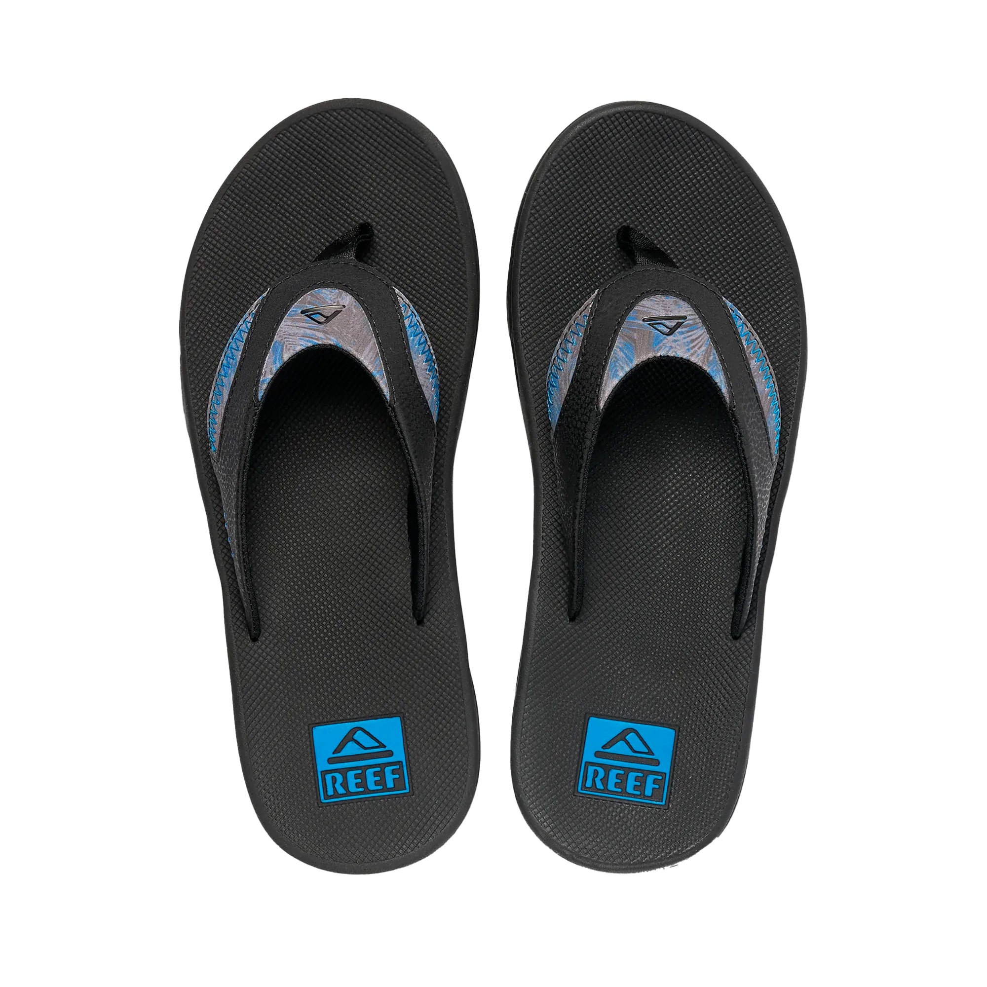 Reef Fanning Men's Sandals - Black/Pool Palm