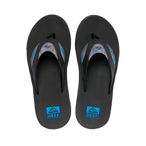 Reef Fanning Men's Sandals - Black/Pool Palm