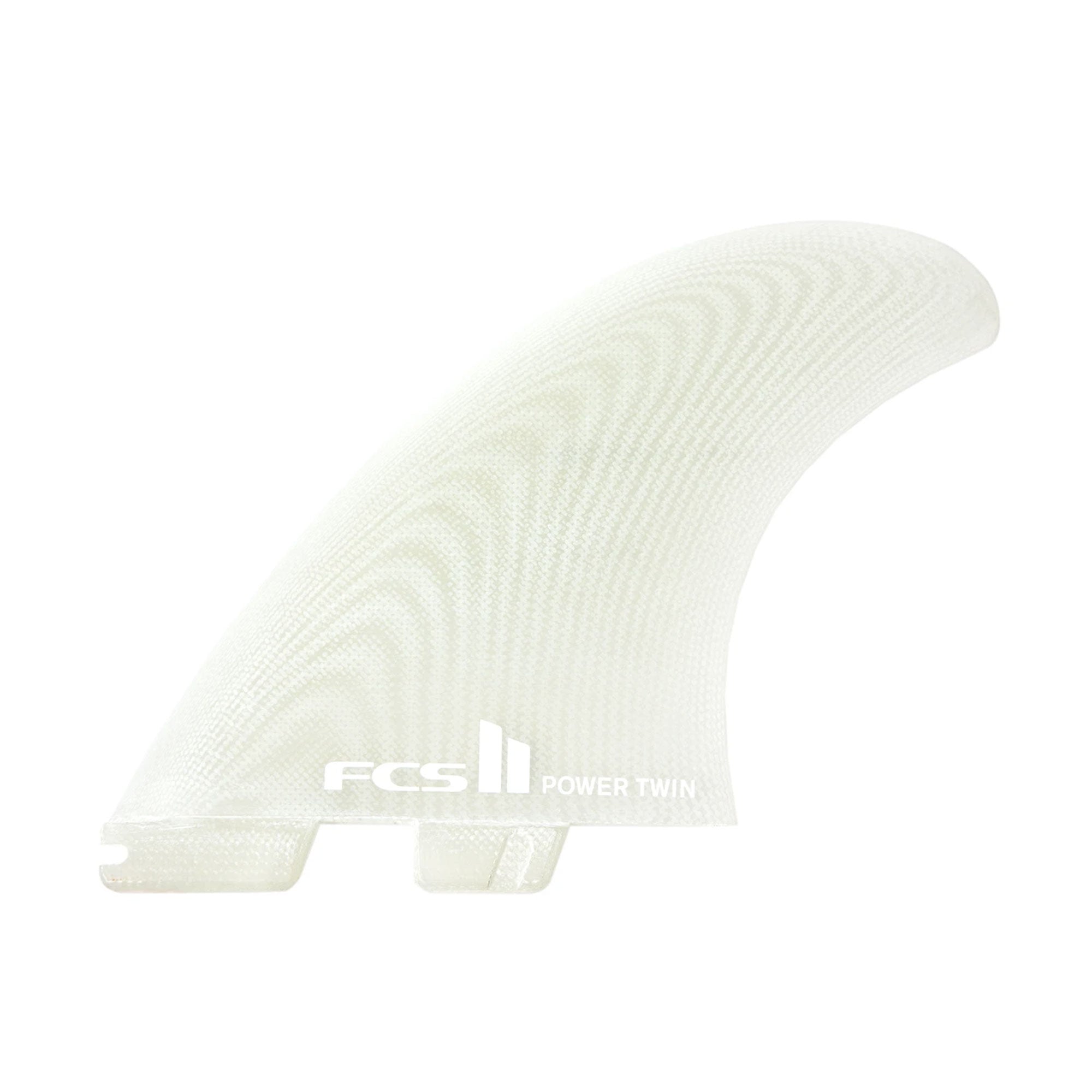 FCS II Power Twin Performance Glass S/M Twin Surfboard Fins