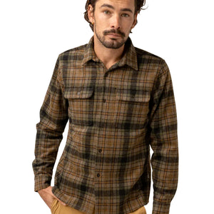 Rhythm Check Men's L/S Flannel - Olive