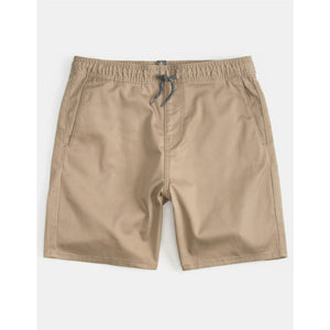 Volcom Frickin Elastic 15" Youth Boy's Walkshorts - Khaki