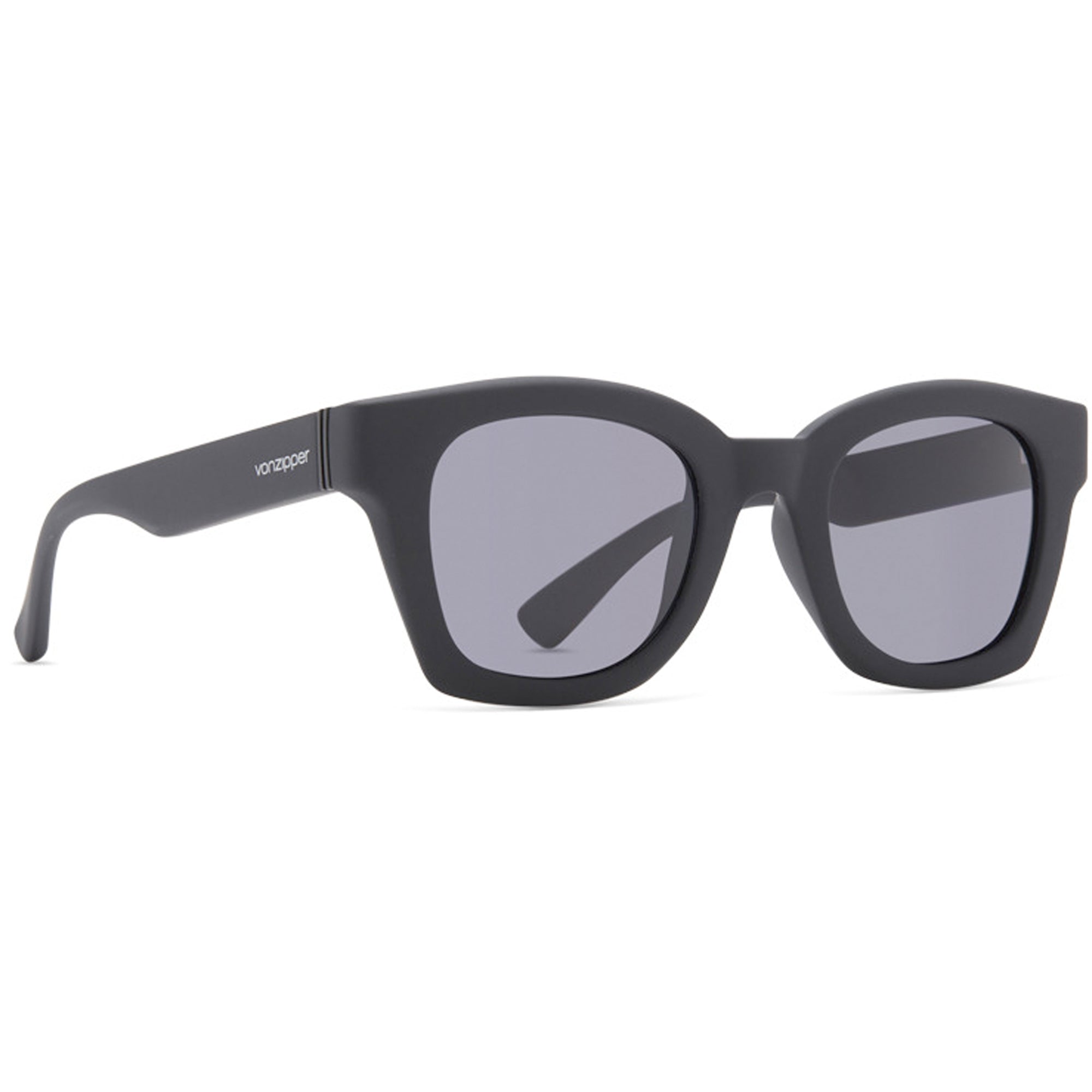 VonZipper Gabba Women's Sunglasses - Black Satin/Vintage Grey Polarized