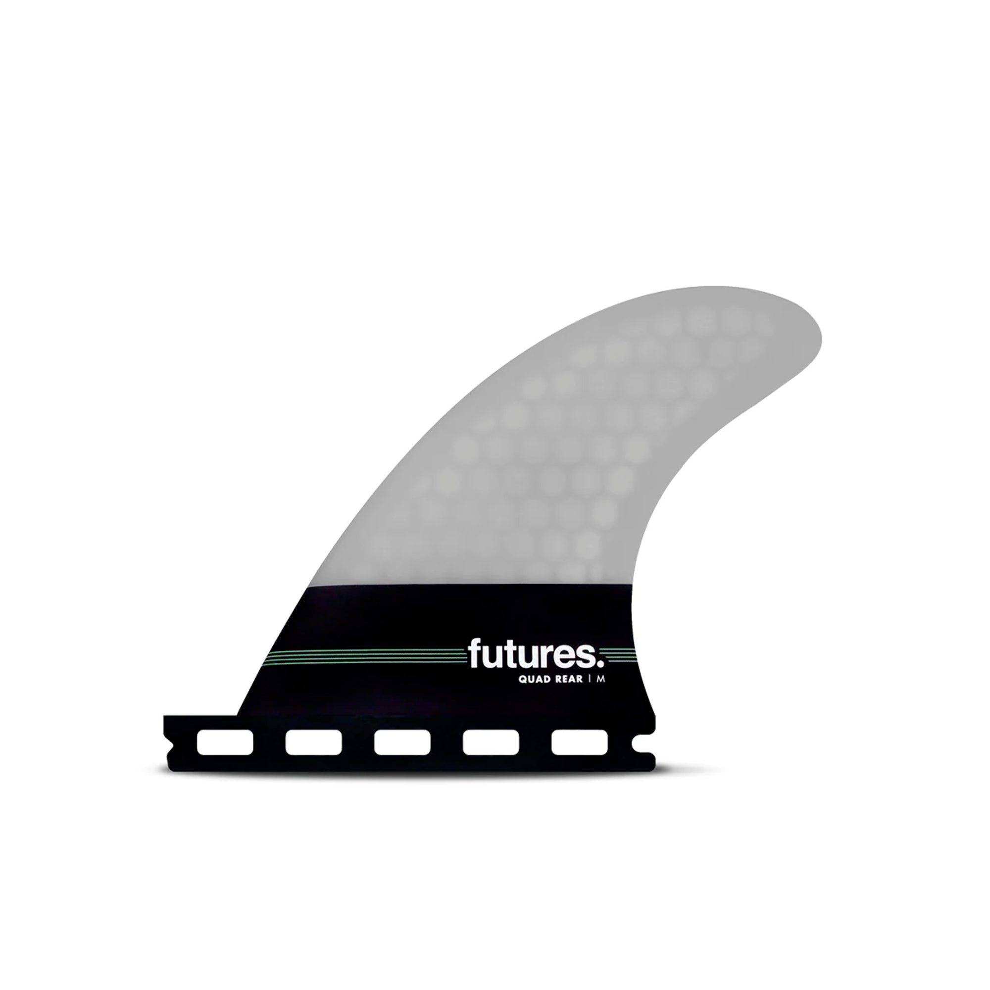 Futures Neutral HC Quad Rear Twin Surfboard Fins - Medium/Grey