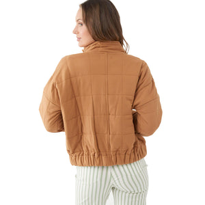 O'Neill Marble Quilted Women's Pullover Jacket - Camel