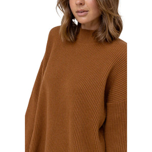 Rhythm Classic Women's Knit Jumper - Caramel