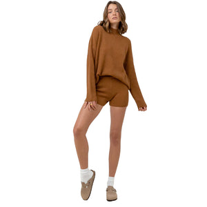 Rhythm Classic Women's Knit Jumper - Caramel