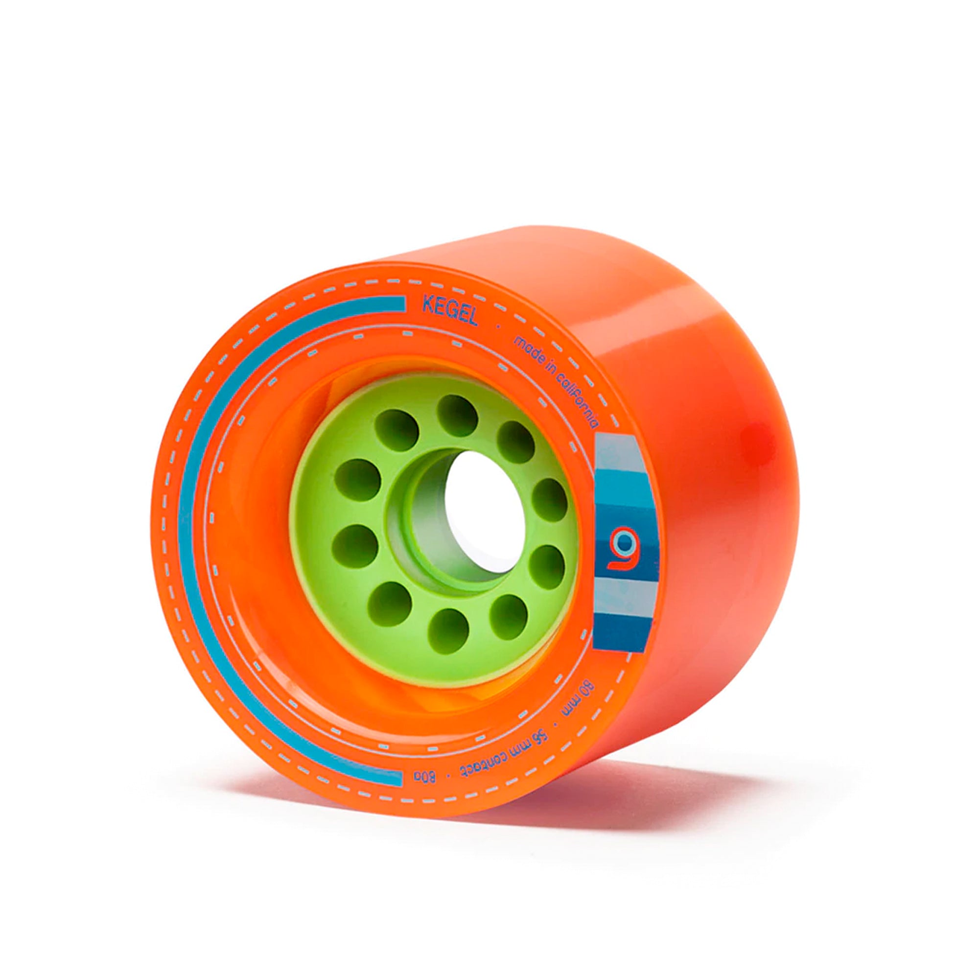 Orangatang Kegel 80mm 80a Longboard Skateboard Wheels - Orange