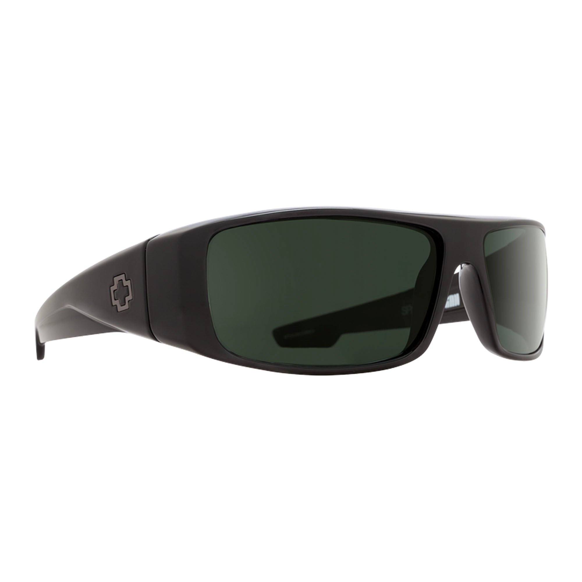 Spy Logan Men's Sunglasses - Black/Happy Grey Green Polarized