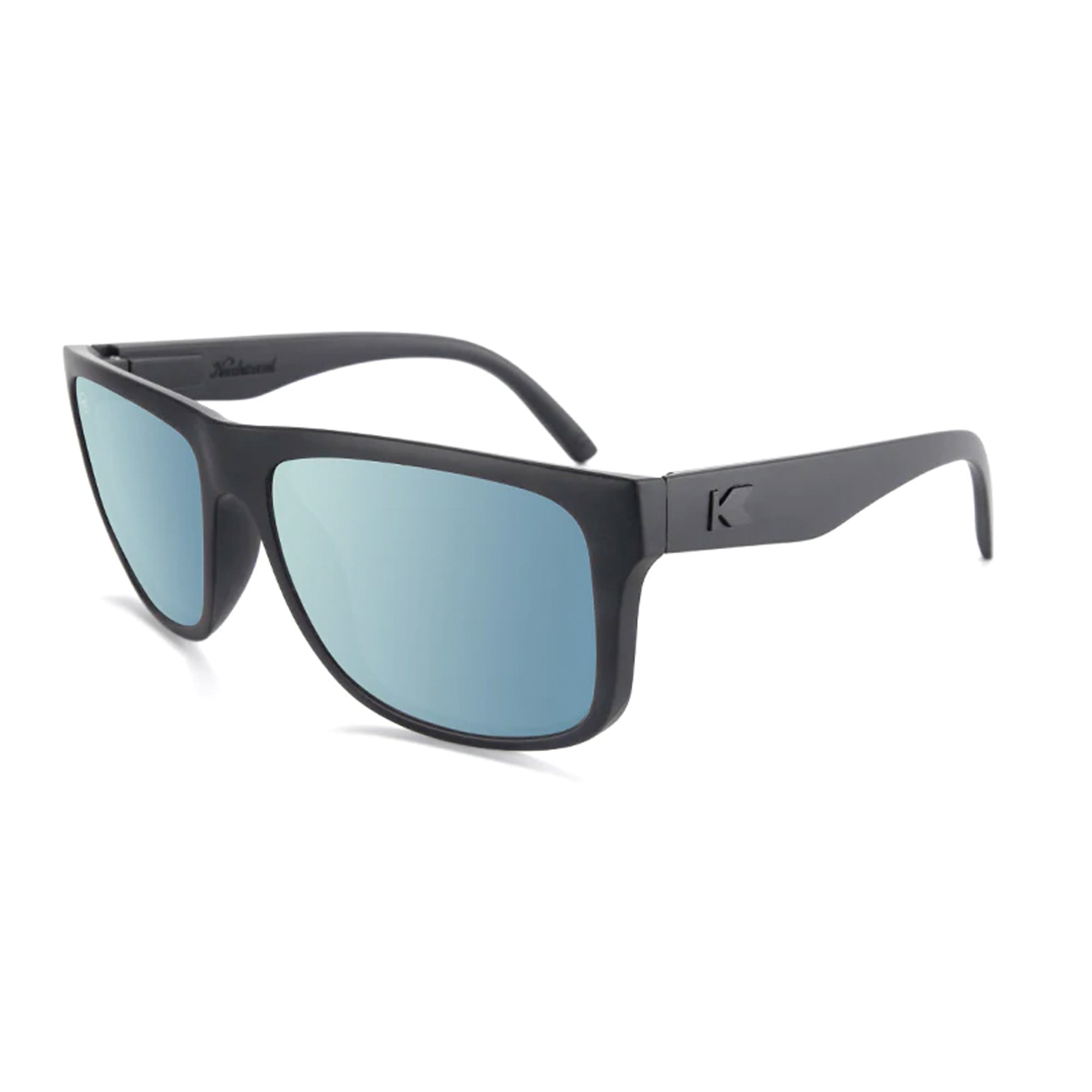 Knockaround Torrey Pines Men's Sunglasses - Matte Black/Sky Blue Polarized