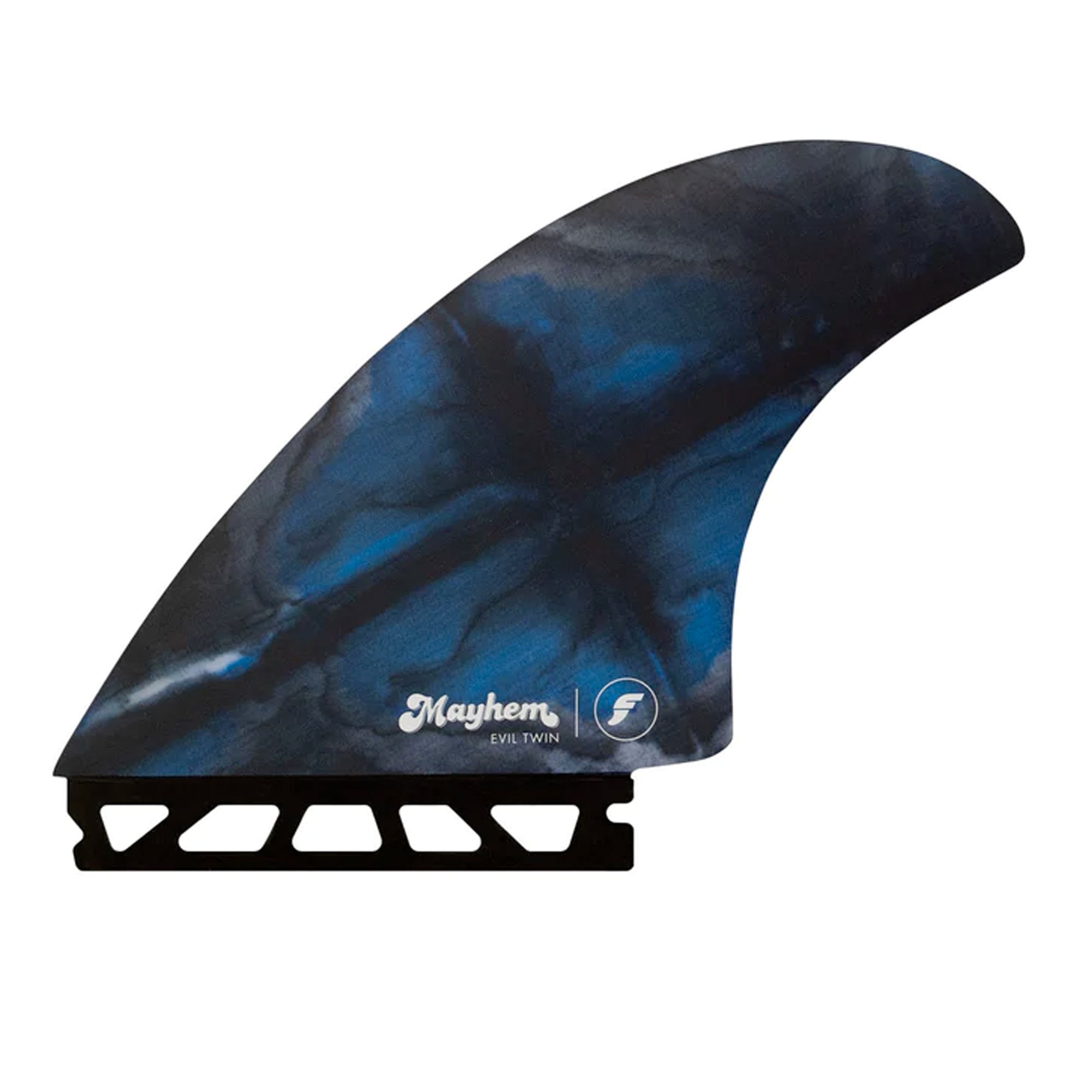 Futures X Mayhem Evil Twin 2+1 Surfboard Fins - Large/Blue