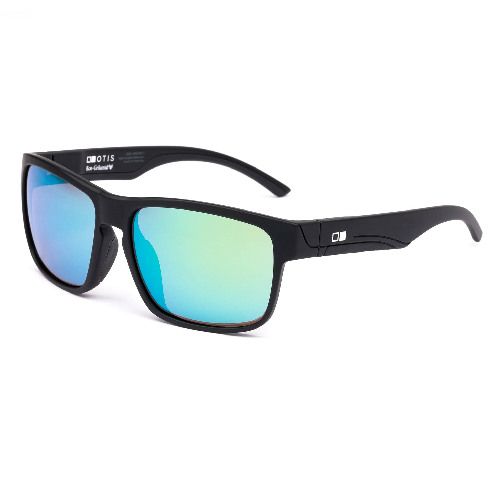 Otis Rambler Men's Sunglasses - Matte Black/LIT Mirror Green Polarized